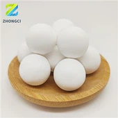 Alwmina Uchel Diwydiannol 80% 92% Al2O3 Peli Cyfryngau Malu Ceramig a Ddefnyddir mewn Melin Wlyb Neu Sych